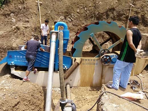 Installation of new fine sand recovery machine.